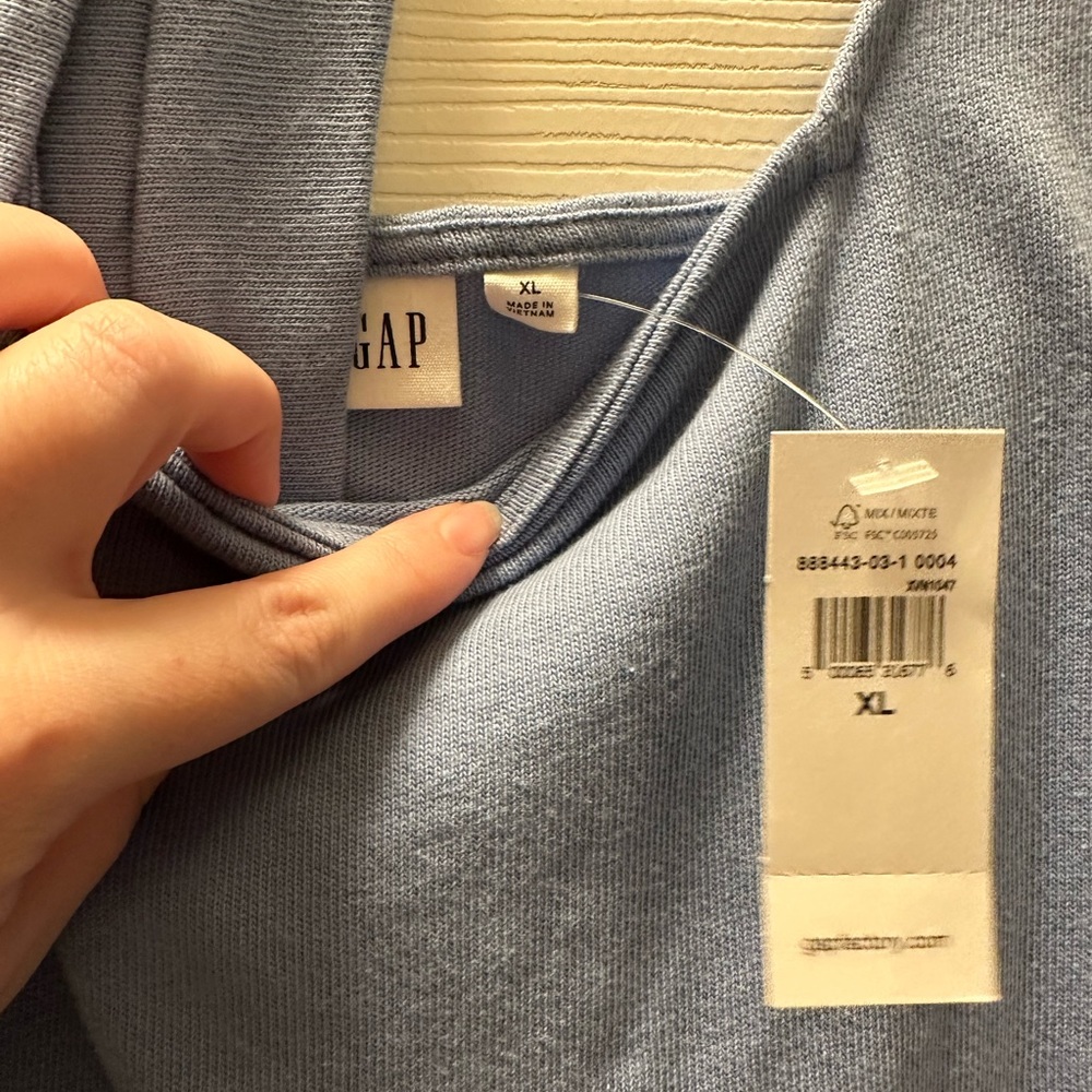 Gap XL purple square neck midi dress